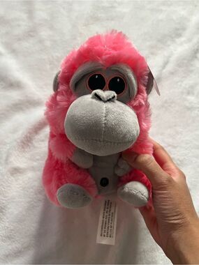Monkey Pink small cute grey monkey with pink fur arcade plush